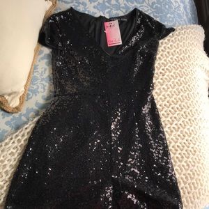 Black Sequin Romper